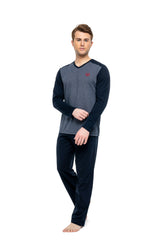 MOD Men V Neck Pajama Set